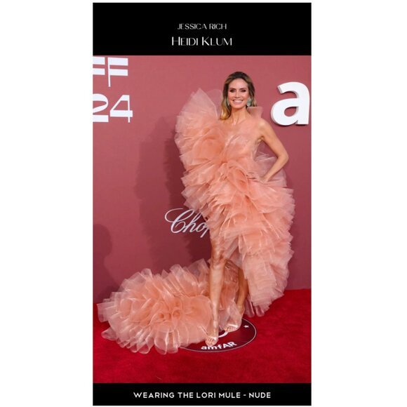 Jessica Rich Diamond Wedge Silver New in Box Size 9 39 Lucite Heel Slingback - Picture 13 of 16